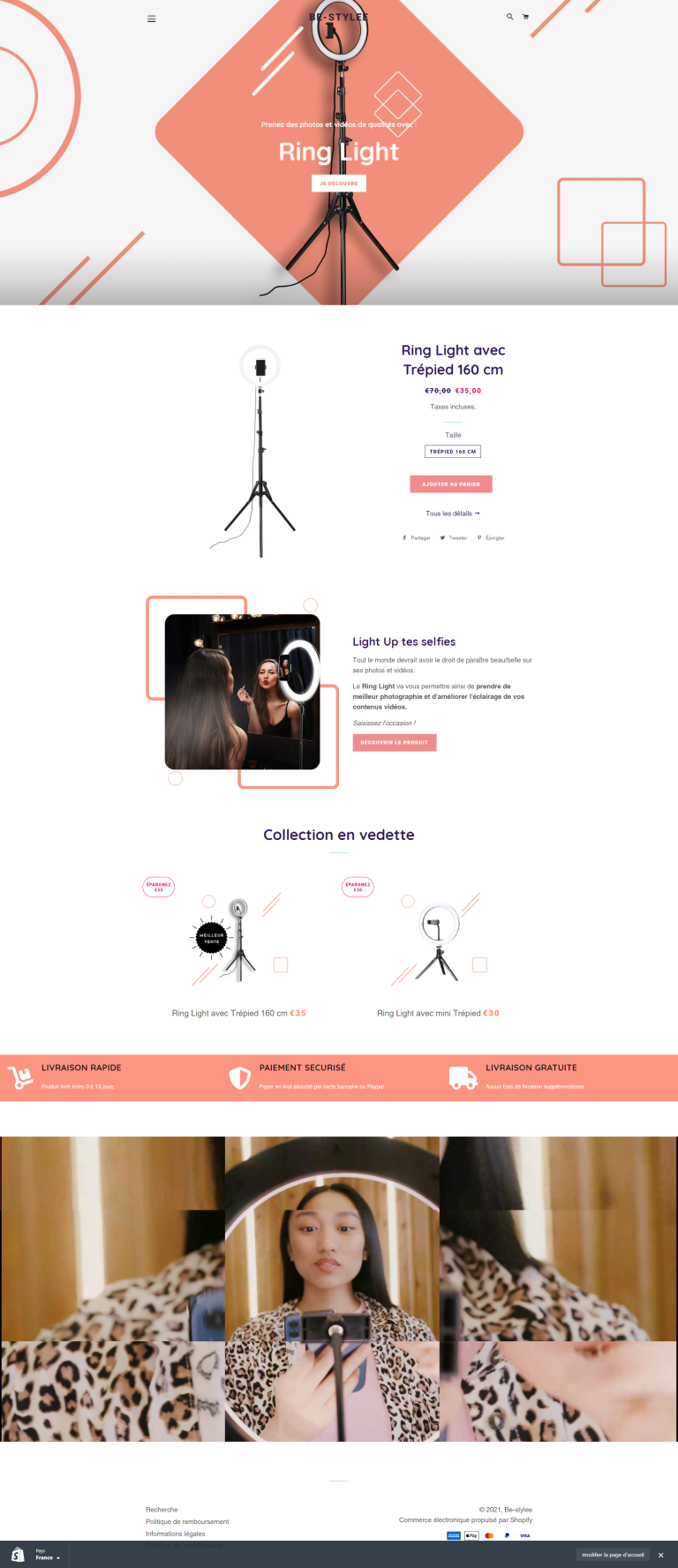 Site de ring light