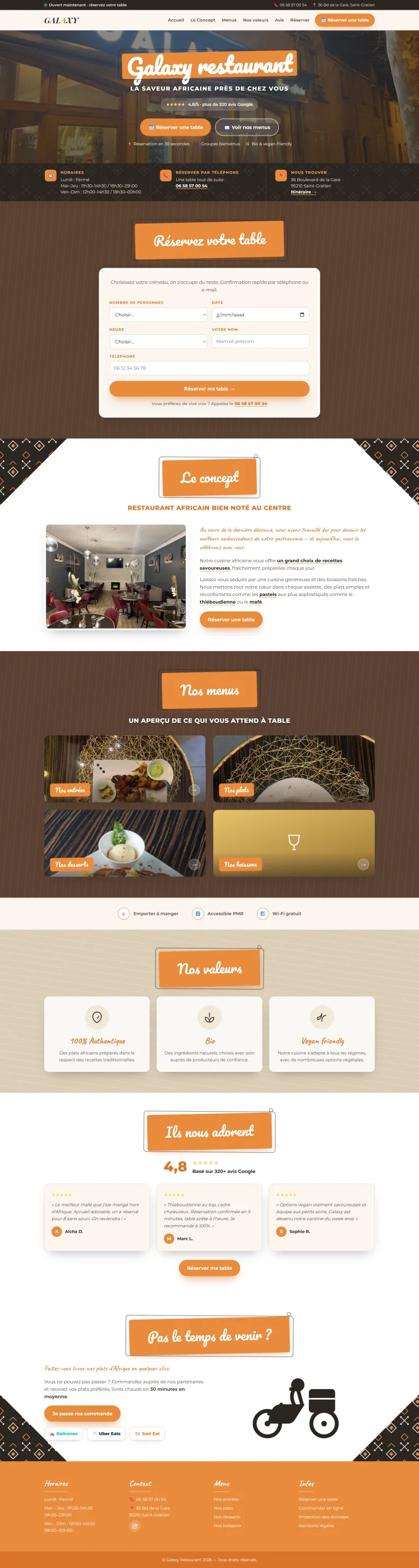 Site de restauration africain par Steven PHILEMOND