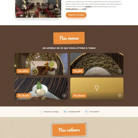 Site de restauration africain par Steven PHILEMOND